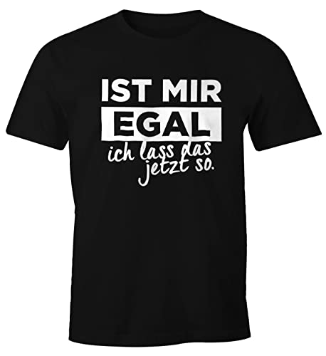MoonWorks Herren T-Shirt mit Spruch Ist Mir Egal ich Lass das jetzt so Fun-Shirt schwarz XXL MoonWorks Herren T-Shirt mit Spruch Ist Mir Egal ich Lass das jetzt so Fun-Shirt schwarz XXL von MoonWorks