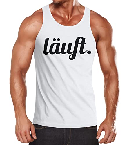 MoonWorks Herren Tanktop, läuft, Muskelshirt Tank-Top Muscle Shirt Achselshirt weiß XL von MoonWorks