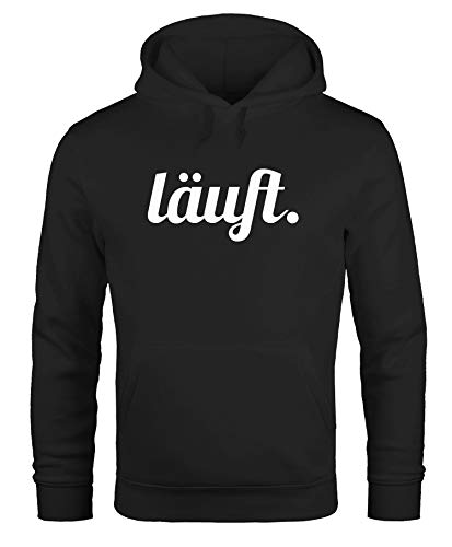 MoonWorks Hoodie Herren läuft Sweatshirt Kapuzenpullover Sweater Männer schwarz XL von MoonWorks