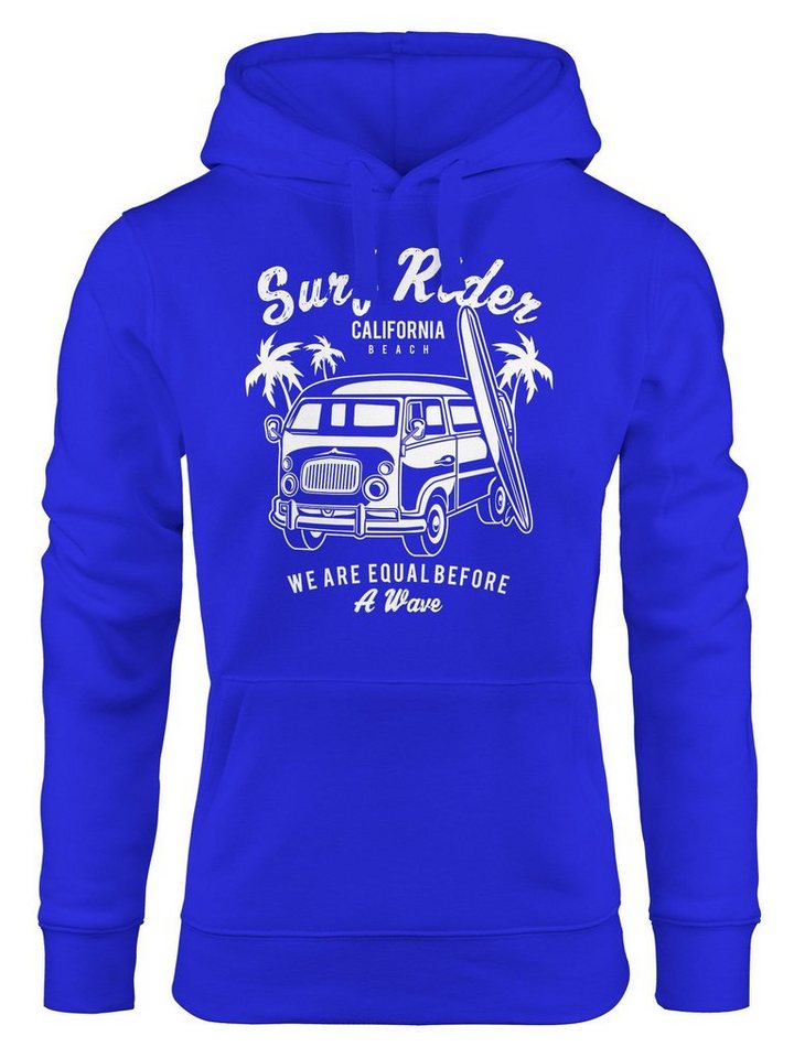 MoonWorks Hoodie Hoodie Damen Bus Surfing Retro Sweatshirt Kapuzenpullover von MoonWorks