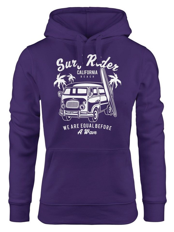 MoonWorks Hoodie Hoodie Damen Bus Surfing Retro Sweatshirt Kapuzenpullover von MoonWorks