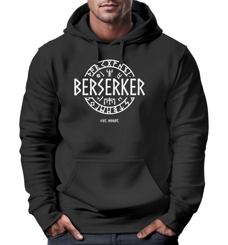 MoonWorks Hoodie Hoodie Herren Berserker For Honor Wikinger Runen Vikings Mode Fashion Logo-Shirt Moonworks® von MoonWorks