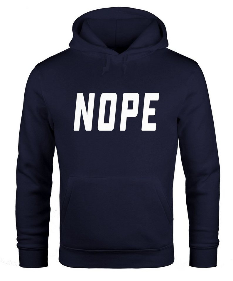 MoonWorks Hoodie Hoodie Herren NOPE Kapuzen-Pullover Moonworks® von MoonWorks