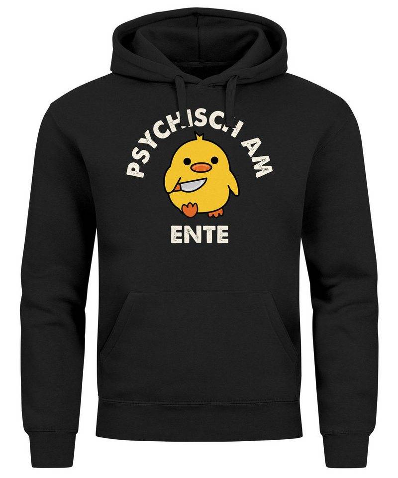 MoonWorks Hoodie Hoodie Herren Psychisch am Ente Messer Witz Wortspiel Statement von MoonWorks