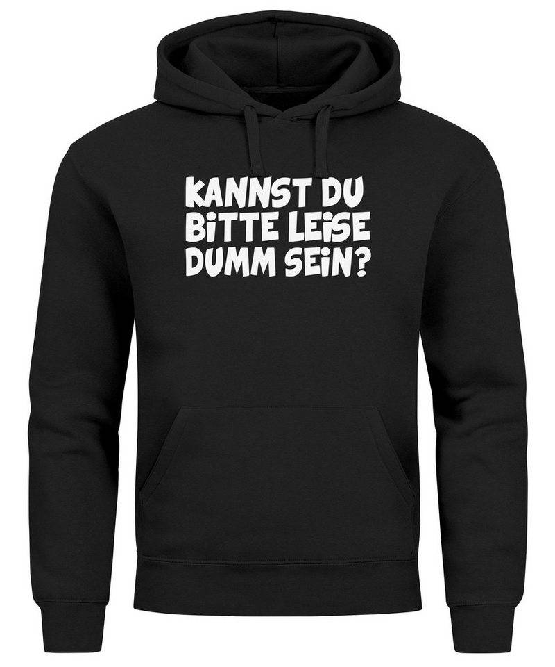 MoonWorks Hoodie Hoodie Herren Sarkasmus Spruch Kannst du bitte leise dumm sein von MoonWorks