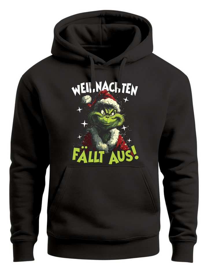 MoonWorks Hoodie Hoodie Herren Spruch Anti Weihnachten fällt aus Kapuzen-Pullover von MoonWorks