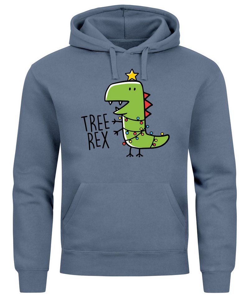 MoonWorks Hoodie Hoodie Herren Tree Rex Kapuzen-Pullover Weihnachtspullover von MoonWorks