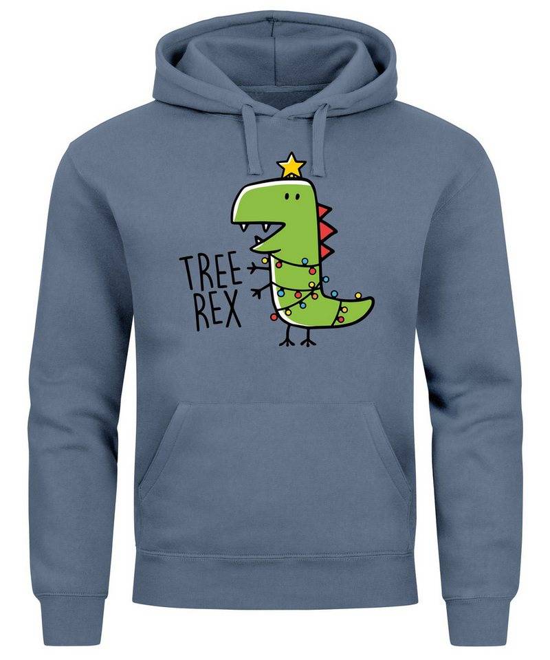 MoonWorks Hoodie Hoodie Herren Tree Rex Kapuzen-Pullover Weihnachtspullover von MoonWorks