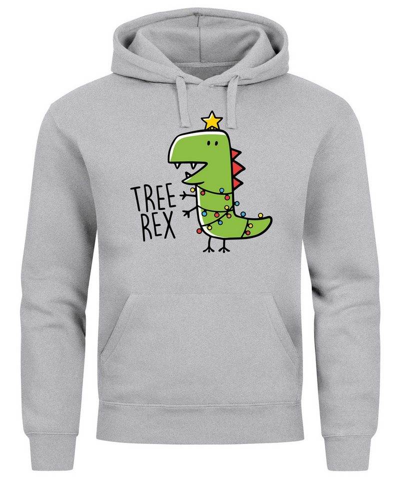 MoonWorks Hoodie Hoodie Herren Tree Rex Kapuzen-Pullover Weihnachtspullover von MoonWorks