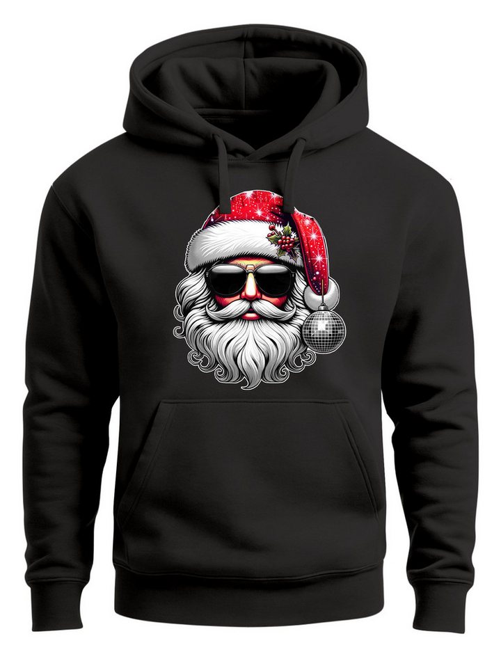 MoonWorks Hoodie Hoodie Herren Weihnachten Motiv Santa Claus Cool Ugly XMAS Sweater von MoonWorks