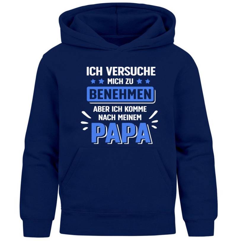 MoonWorks Hoodie Kinder Hoodie Jungen Spruch lustig Ich versuche mich zu benehmen von MoonWorks