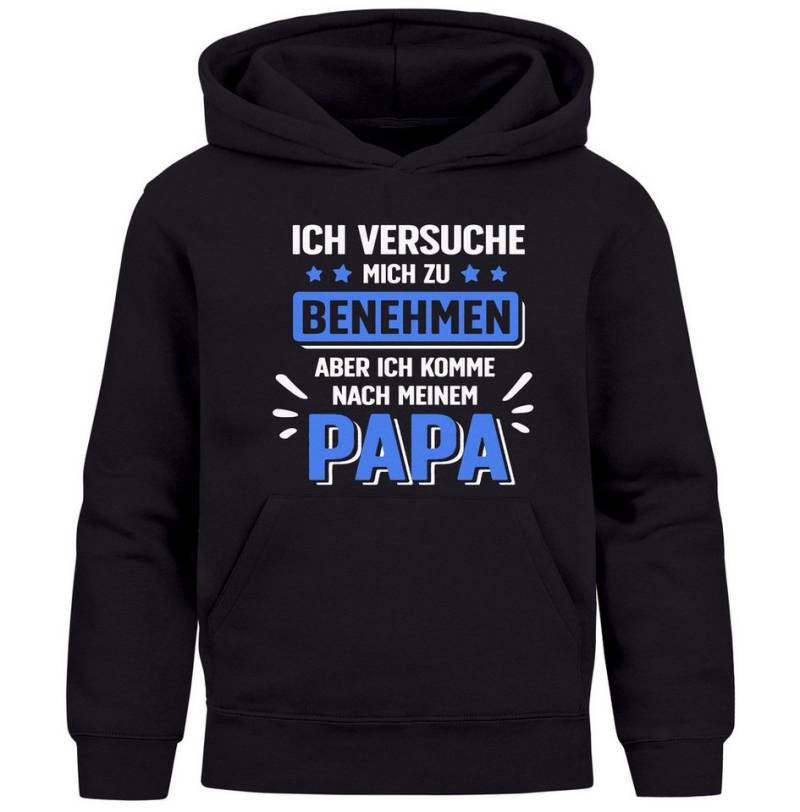 MoonWorks Hoodie Kinder Hoodie Jungen Spruch lustig Ich versuche mich zu benehmen von MoonWorks