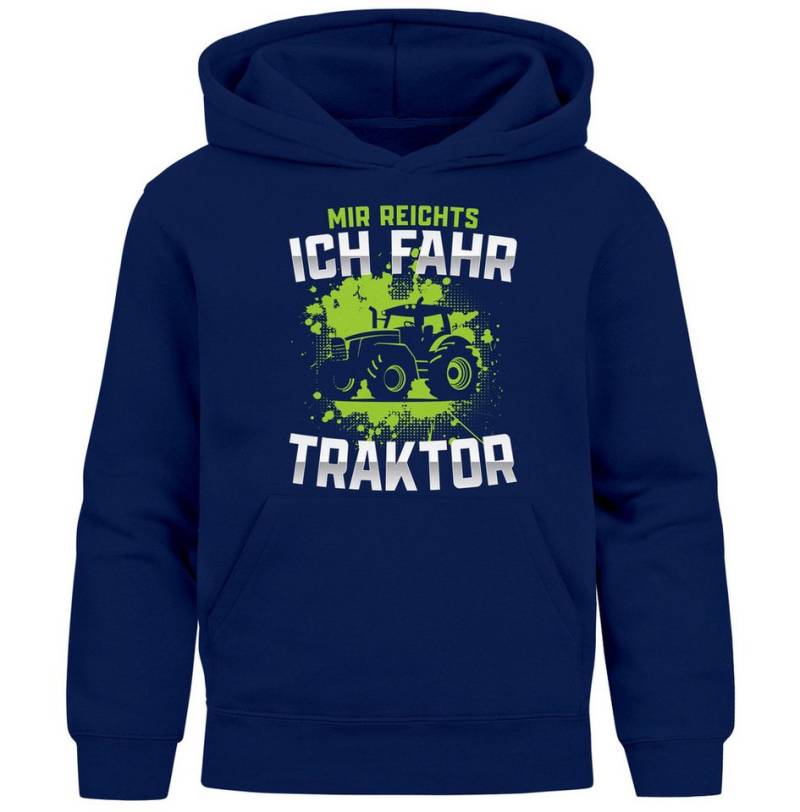 MoonWorks Hoodie Kinder Hoodie Jungen Trekkermotiv Mir reichts ich fahr Traktor Spruch von MoonWorks