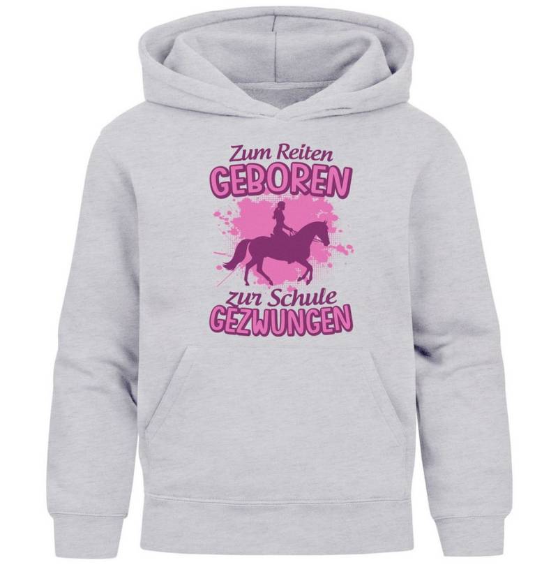 MoonWorks Hoodie Kinder Hoodie Mädchen Pferde Aufdruclk Spruch lustig Zum Reiten von MoonWorks