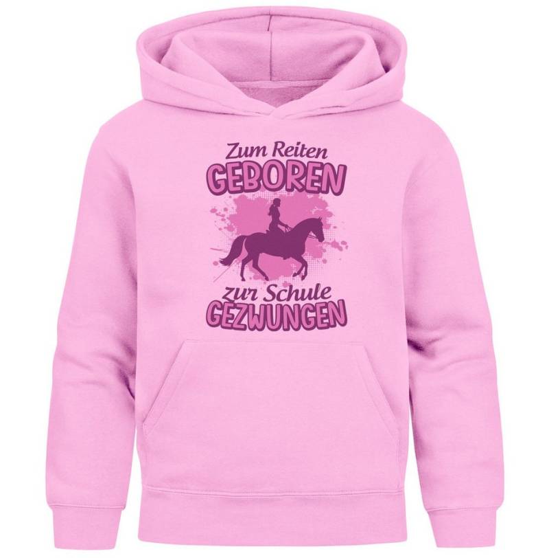 MoonWorks Hoodie Kinder Hoodie Mädchen Pferde Aufdruclk Spruch lustig Zum Reiten von MoonWorks