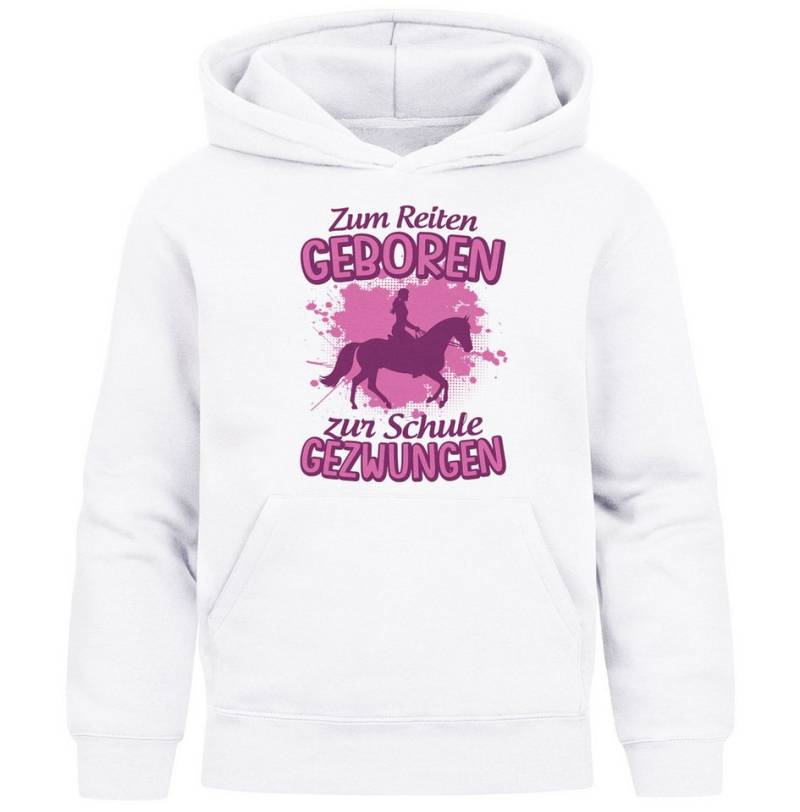 MoonWorks Hoodie Kinder Hoodie Mädchen Pferde Aufdruclk Spruch lustig Zum Reiten von MoonWorks