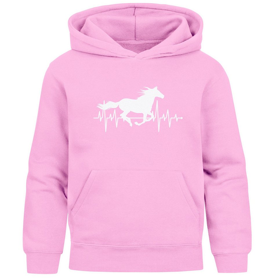 MoonWorks Hoodie Kinder Hoodie Mädchen Pferde Herzschlag Motiv Mädchengeschenke mit von MoonWorks