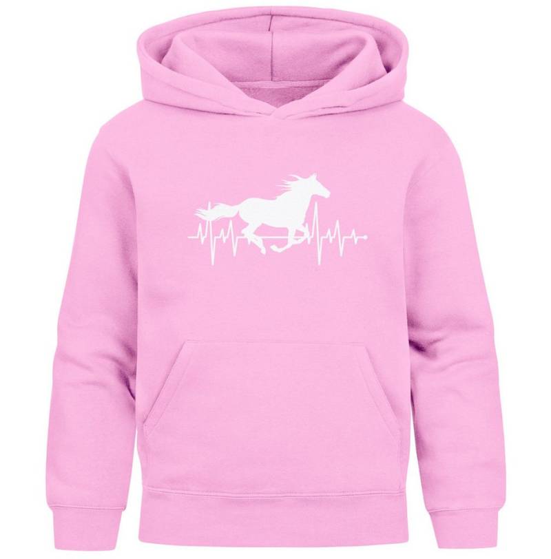 MoonWorks Hoodie Kinder Hoodie Mädchen Pferde Herzschlag Motiv Mädchengeschenke mit von MoonWorks