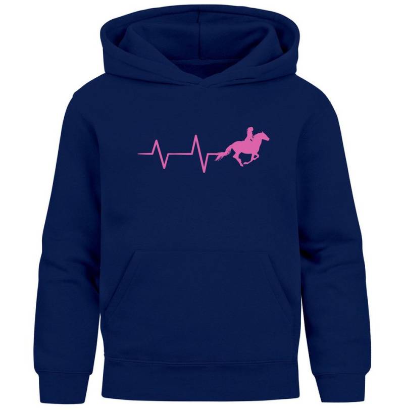MoonWorks Hoodie Kinder Hoodie Mädchen Pferdemotiv Herzschlag Pferd Mädchengeschenke von MoonWorks