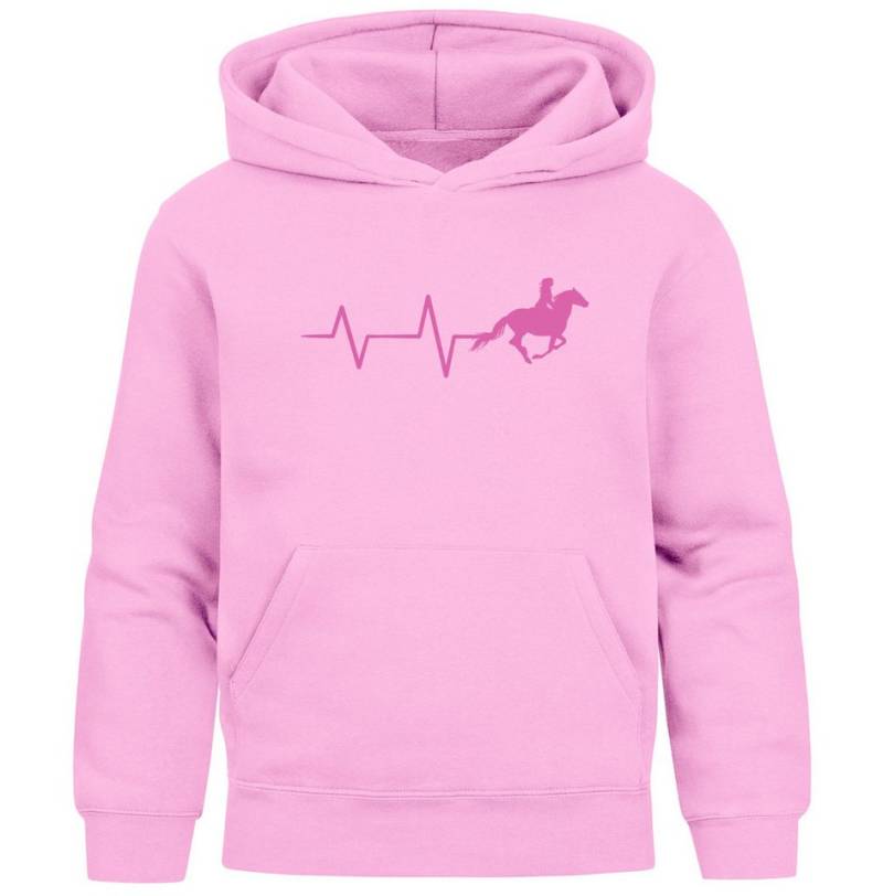 MoonWorks Hoodie Kinder Hoodie Mädchen Pferdemotiv Herzschlag Pferd Mädchengeschenke von MoonWorks