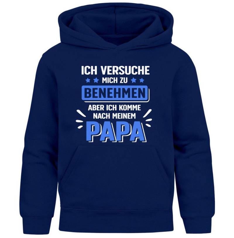 MoonWorks Hoodie Kinder Hoodie Mädchen Spruch lustig Ich versuche mich zu benehmen von MoonWorks