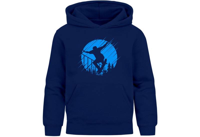 MoonWorks Hoodie Kinder Hoodie Skateboard Motiv Skater Kapuzenpullover Jungen Mädchen von MoonWorks