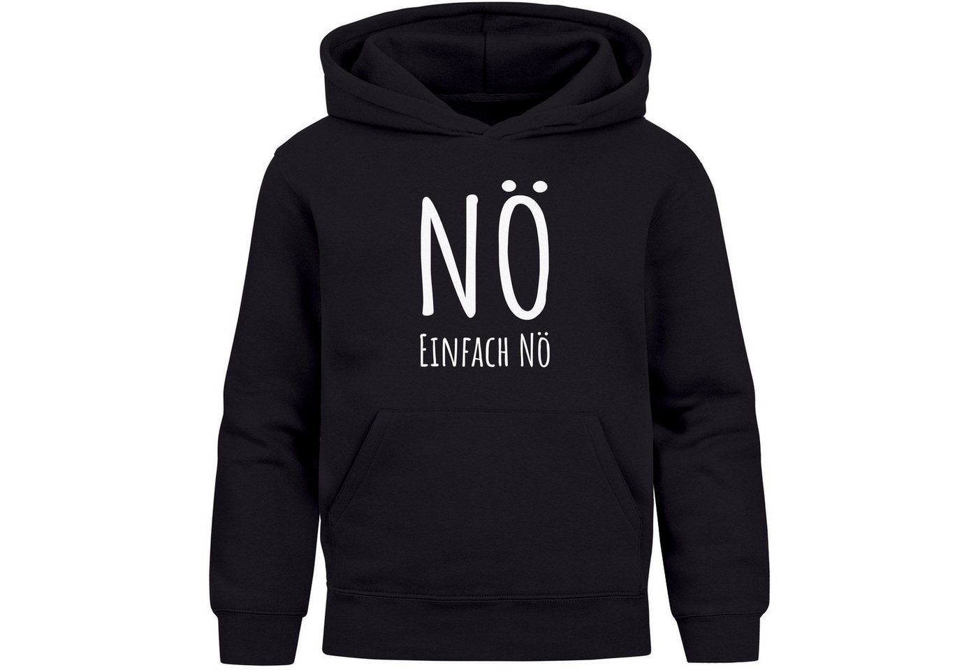 MoonWorks Hoodie Kinder Hoodie Statement Hoodie Nö Einfach Nö Jungen Motiv Spruch von MoonWorks