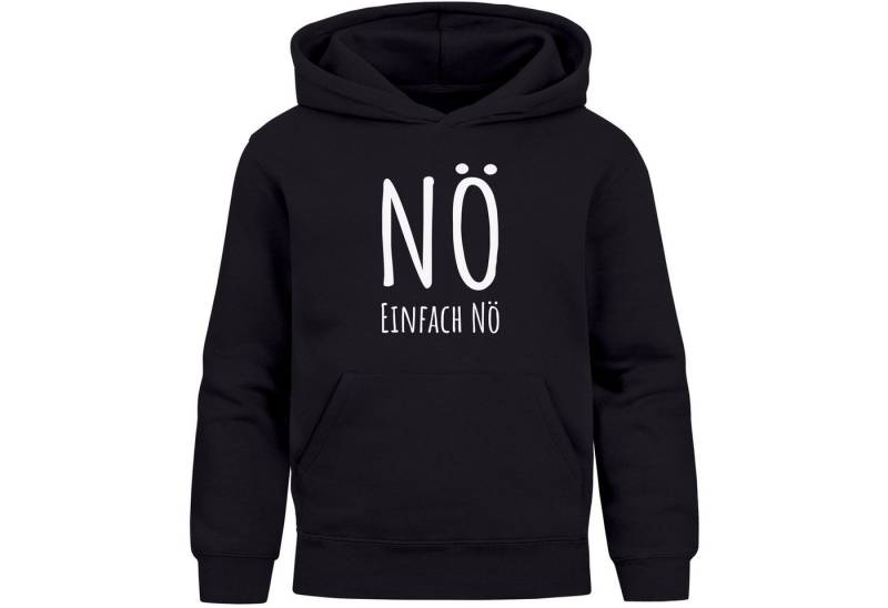 MoonWorks Hoodie Kinder Hoodie Statement Hoodie Nö Einfach Nö Mädchen Motiv Spruch von MoonWorks