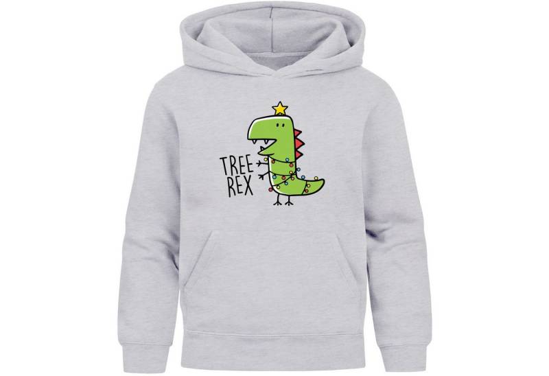 MoonWorks Hoodie Kinder Hoodie Tree Rex Weihnachtspullover Dino Saurier von MoonWorks