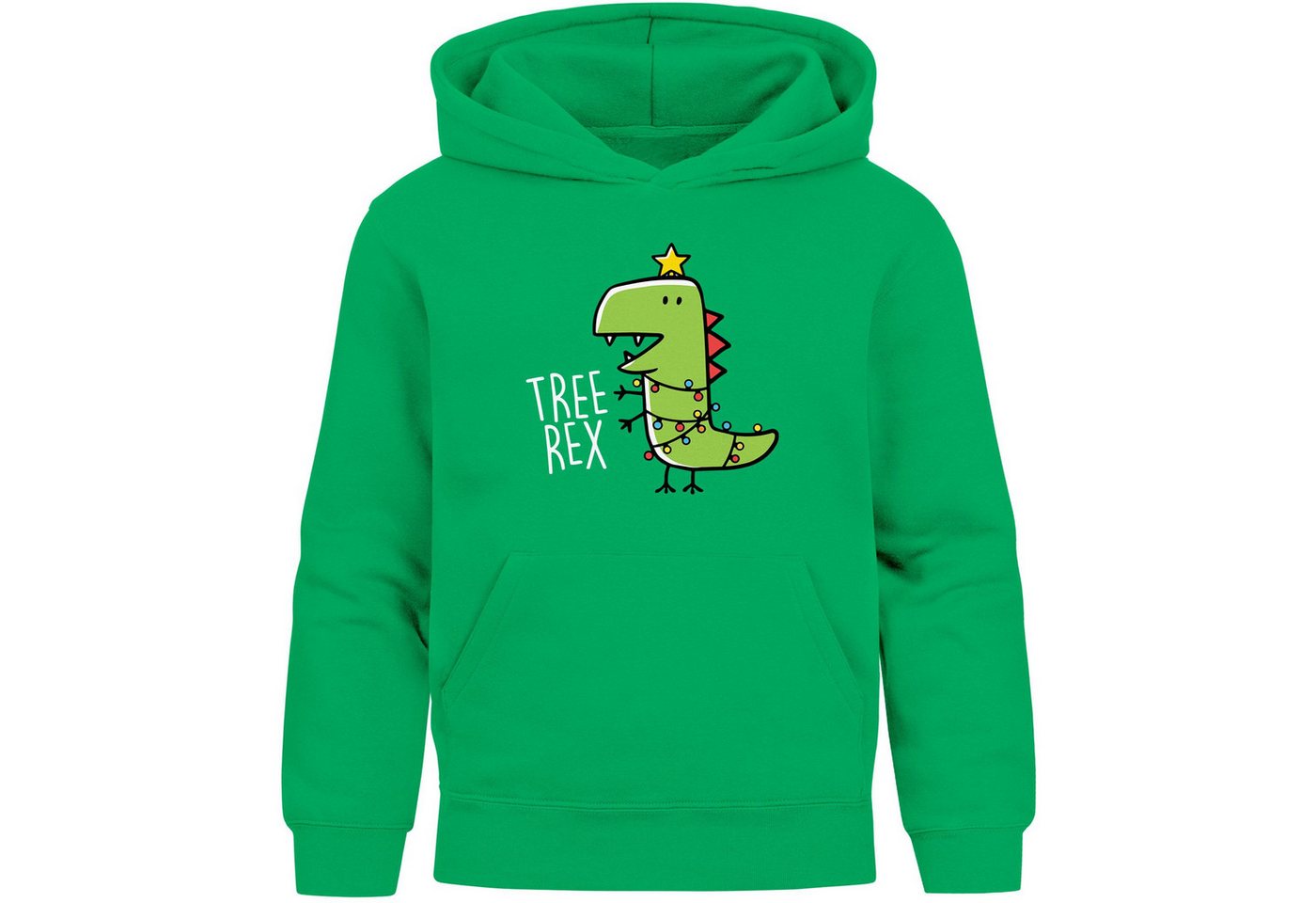 MoonWorks Hoodie Kinder Hoodie Tree Rex Weihnachtspullover Dino Saurier von MoonWorks