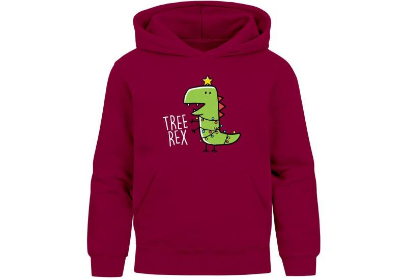 MoonWorks Hoodie Kinder Hoodie Tree Rex Weihnachtspullover Dino Saurier von MoonWorks