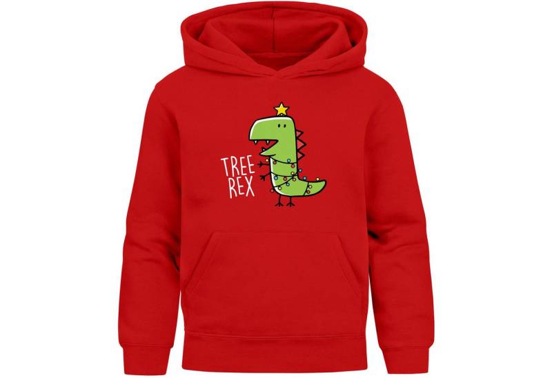 MoonWorks Hoodie Kinder Hoodie Tree Rex Weihnachtspullover Dino Saurier von MoonWorks