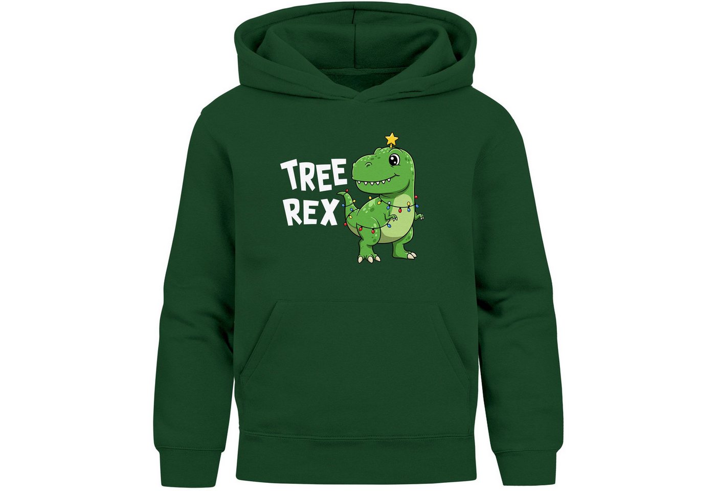 MoonWorks Hoodie Kinder Hoodie Weihnachtspullover Jungen Mädchen Tree Rex von MoonWorks