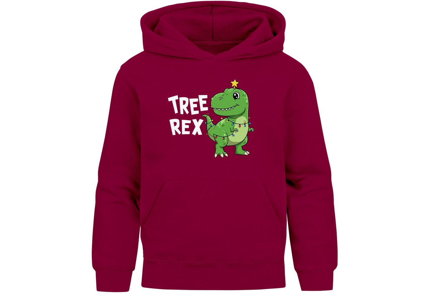 MoonWorks Hoodie Kinder Hoodie Weihnachtspullover Jungen Mädchen Tree Rex von MoonWorks
