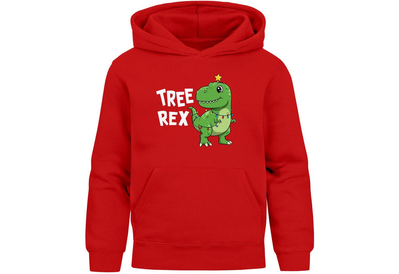MoonWorks Hoodie Kinder Hoodie Weihnachtspullover Jungen Mädchen Tree Rex von MoonWorks