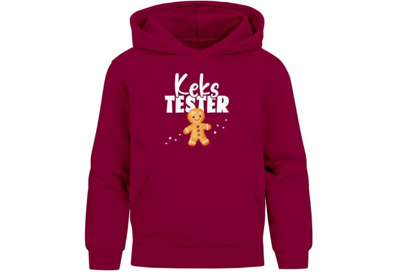 MoonWorks Hoodie Kinder Hoodie Weihnachtspullover Mädchen Kekstester Lebkuchenmann von MoonWorks