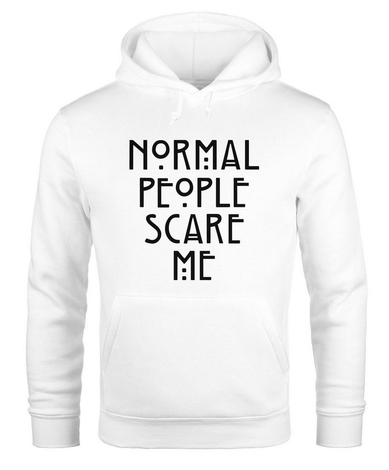 MoonWorks Hoodie Normal People Scare Me Kapuzen-Pullover Hoodie Herren Moonworks® von MoonWorks