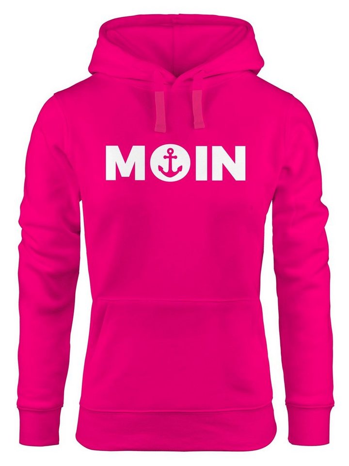 MoonWorks Hoodie Trend Kapuzen-Pullover Damen Moin mit Anker Hoodie Moonworks® von MoonWorks