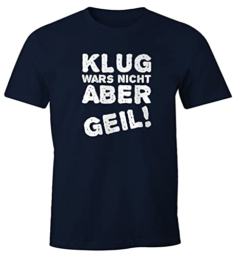 MoonWorks Klug Wars Nicht Aber geil! Herren T-Shirt Fun-Shirt Navy XL von MoonWorks