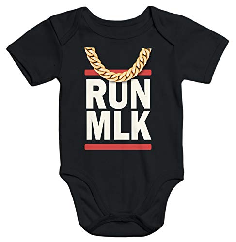 MoonWorks Kurzarm Baby-Body mit Aufdruck Spruch Logo Run MLK Bio-Baumwolle schwarz 3-6 Monate MoonWorks Kurzarm Baby-Body mit Aufdruck Spruch Logo Run MLK Bio-Baumwolle schwarz 3-6 Monate von MoonWorks