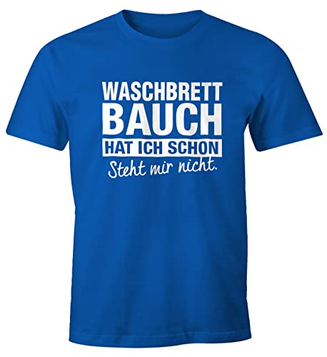 MoonWorks Lustiges Herren T-Shirt Waschbrettbauch hat ich Schon Steht Mir Nicht Fun-Shirt blau 3XL MoonWorks Lustiges Herren T-Shirt Waschbrettbauch hat ich Schon Steht Mir Nicht Fun-Shirt blau 3XL von MoonWorks