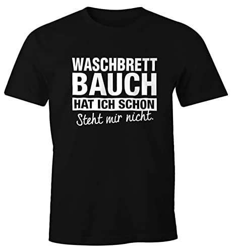 MoonWorks Lustiges Herren T-Shirt Waschbrettbauch hat ich Schon Steht Mir Nicht Fun-Shirt schwarz XXL MoonWorks Lustiges Herren T-Shirt Waschbrettbauch hat ich Schon Steht Mir Nicht Fun-Shirt schwarz XXL von MoonWorks