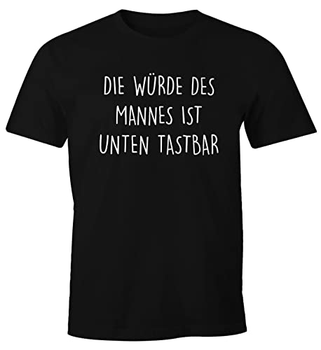 MoonWorks Lustiges Herren T-Shirt mit Spruch Die Würde des Mannes ist unten tastbar Fun-Shirt schwarz 5XL MoonWorks Lustiges Herren T-Shirt mit Spruch Die Würde des Mannes ist unten tastbar Fun-Shirt schwarz 5XL von MoonWorks