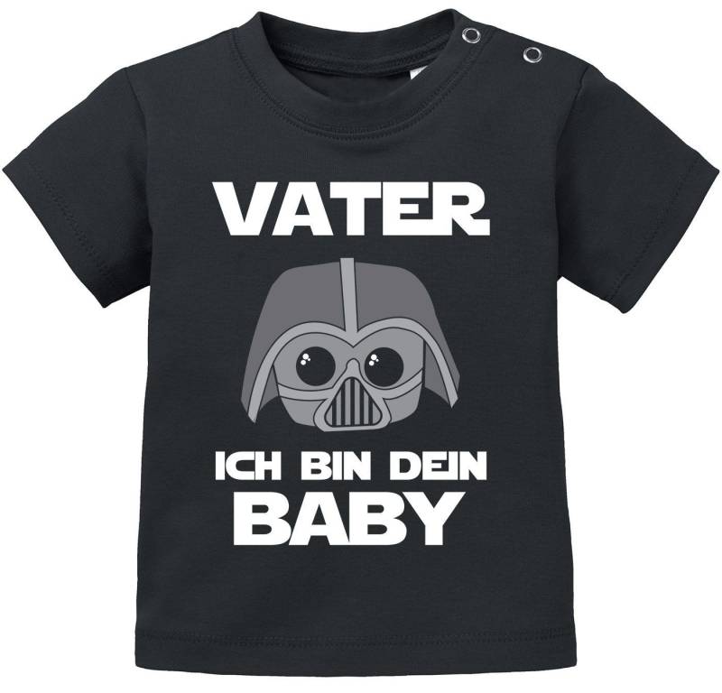 MoonWorks Print-Shirt Baby Kurzarm T-Shirt Vater ich bin dein Baby Babyshirt Bio Baumwolle von MoonWorks