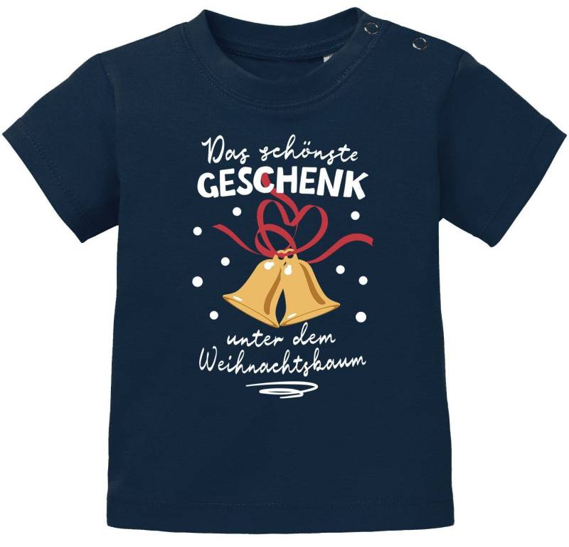 MoonWorks Print-Shirt Baby Shirt kurzarm Weihnachten Spruch Lustig Das schönste Geschenk von MoonWorks