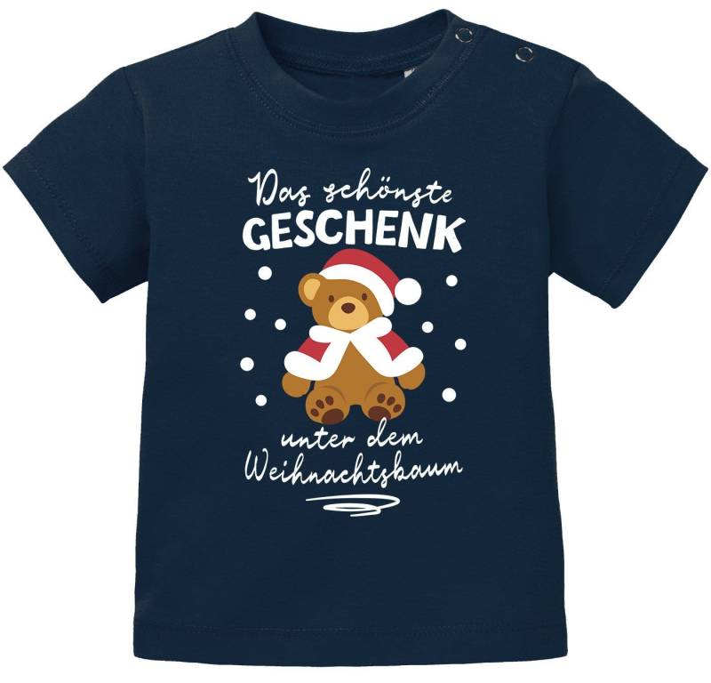MoonWorks Print-Shirt Baby Shirt kurzarm Weihnachten Spruch Lustig Das schönste Geschenk von MoonWorks