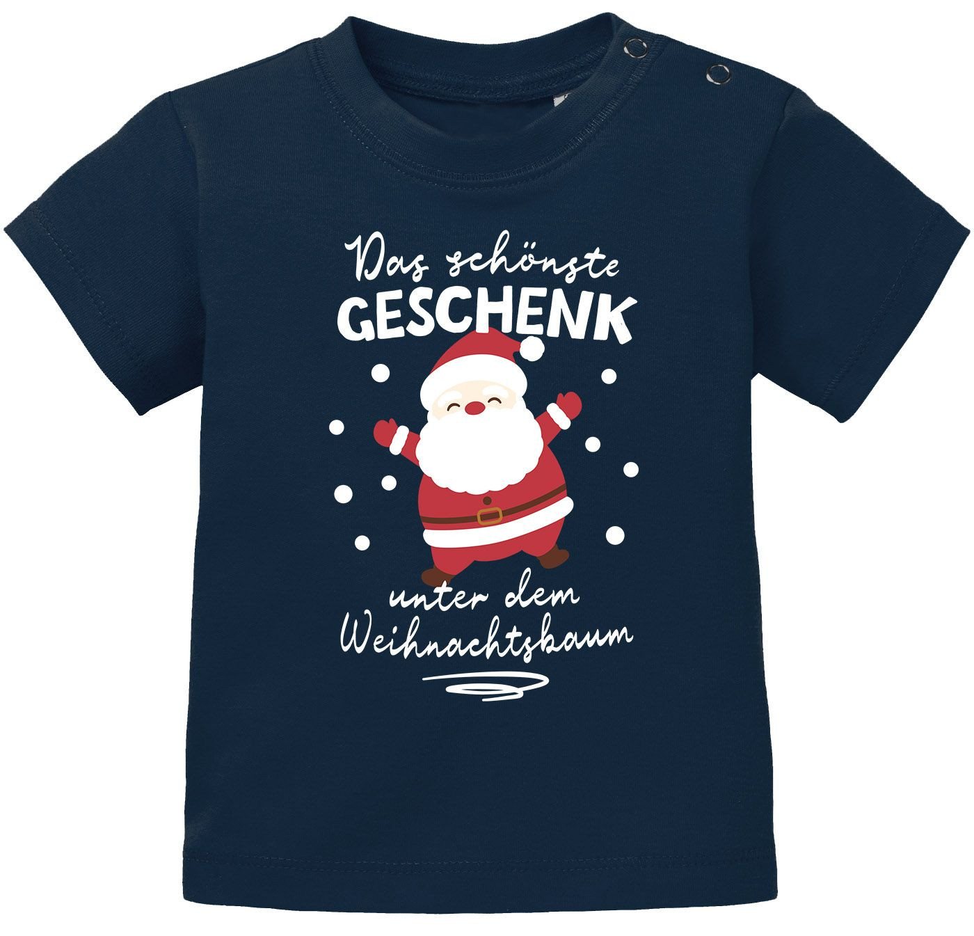 MoonWorks Print-Shirt Baby Shirt kurzarm Weihnachten Spruch Lustig Das schönste Geschenk von MoonWorks