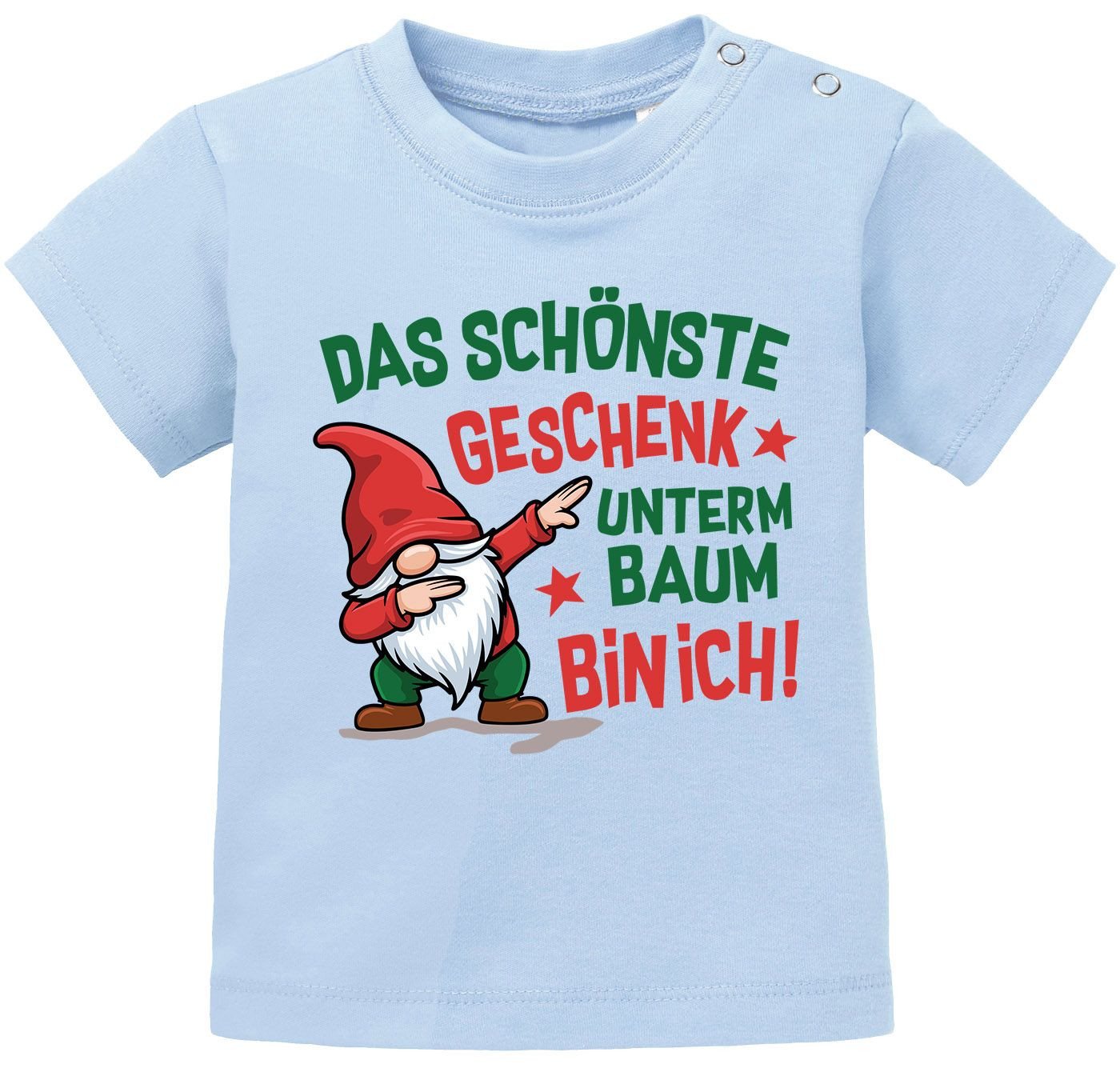 MoonWorks Print-Shirt Baby Shirt kurzarm Weihnachten Spruch lustig Wichtel Print XMAS von MoonWorks