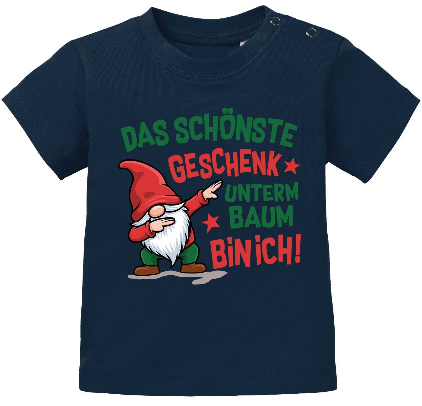 MoonWorks Print-Shirt Baby Shirt kurzarm Weihnachten Spruch lustig Wichtel Print XMAS von MoonWorks