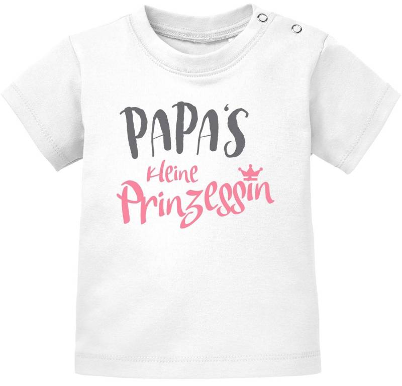 MoonWorks Print-Shirt Baby T-Shirt Kurzarm Babyshirt Papas kleine Prinzessin Mädchen Shirt von MoonWorks